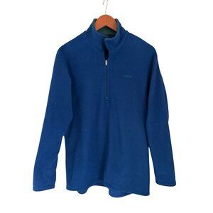 Patagonia Mens Blue Synchilla Fleece Quarter-Zip Pullover Jacket Size Large